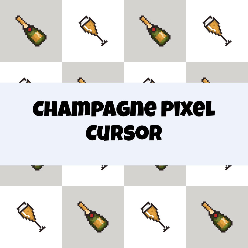 Preview Champagne Pixel cursor custom cursor pack